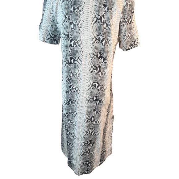 N: Philanthropy XS Snake Print V-Neck Short Sleeve Dress Cotton Soft Casual - Picture 10 of 14